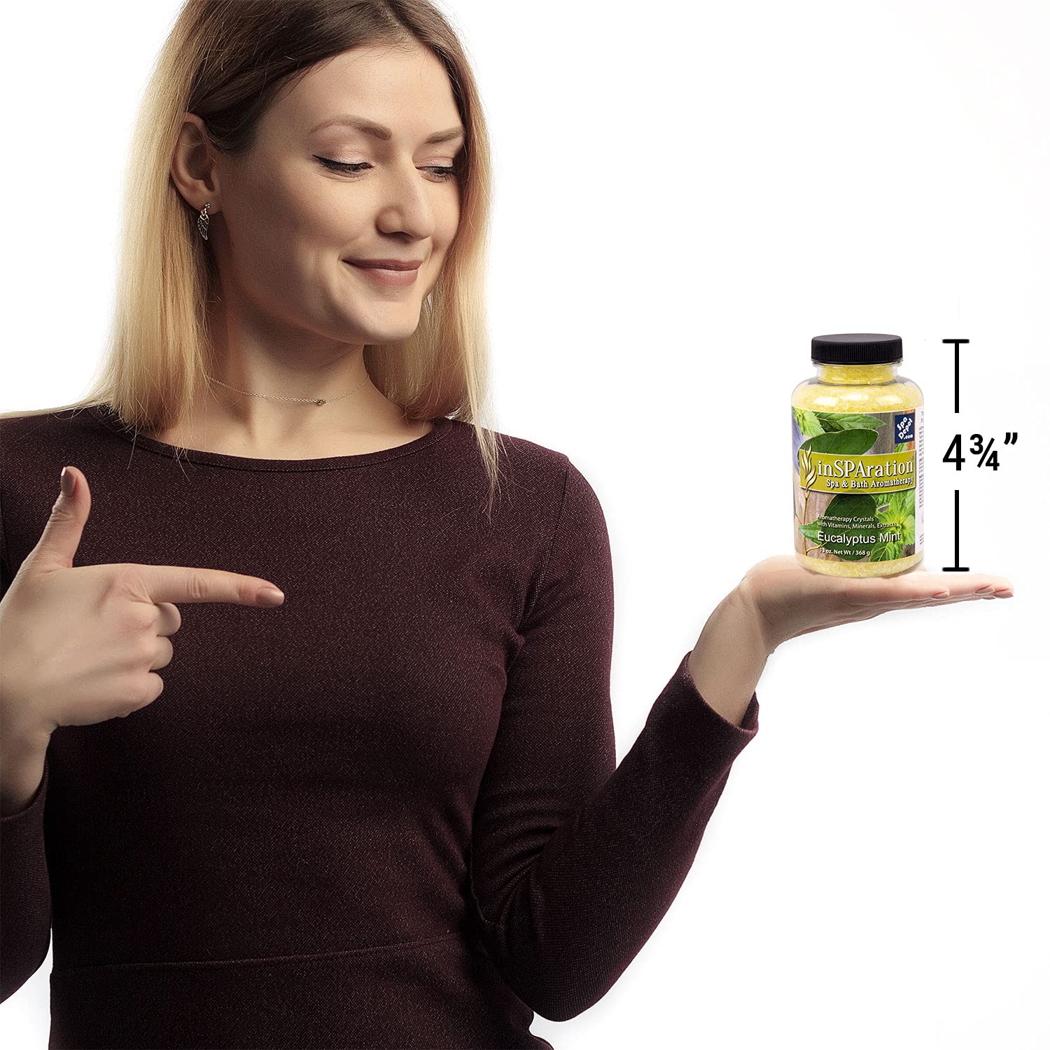 inSPAration Eucalyptus Mint Aromatherapy Crystals for Spa, Hot Tub & Bath 13 oz. - Image 3